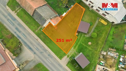 Prodej stavebního pozemku 251 m², Pačlavice