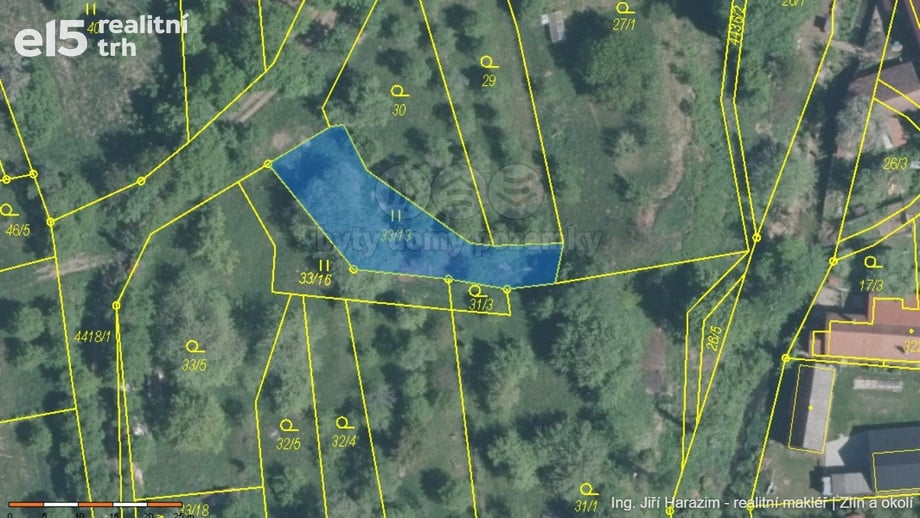 Prodej pozemky - zahrady, 1 824 m² - Vysoké Pole