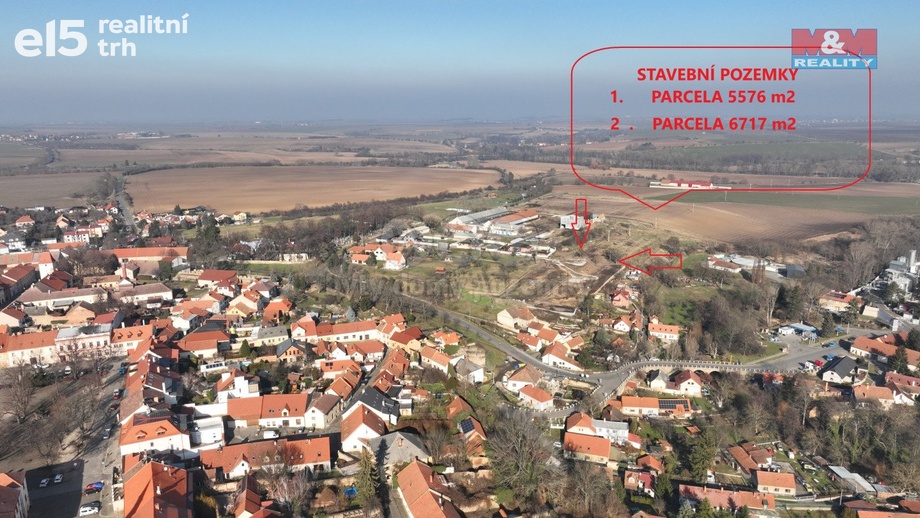 Prodej pozemky pro bydlení, 6 717 m² - Kouřim