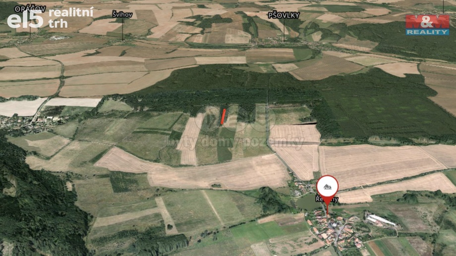 Prodej lesy, 6 619 m² - Řeřichy