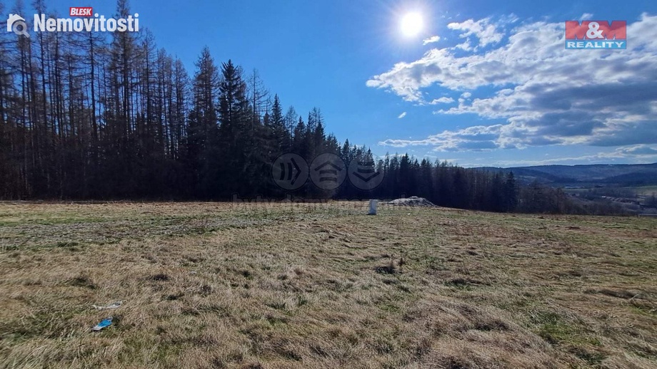 Prodej stavebního pozemku 1 095 m², Václavov u Bruntálu - Horní Václavov