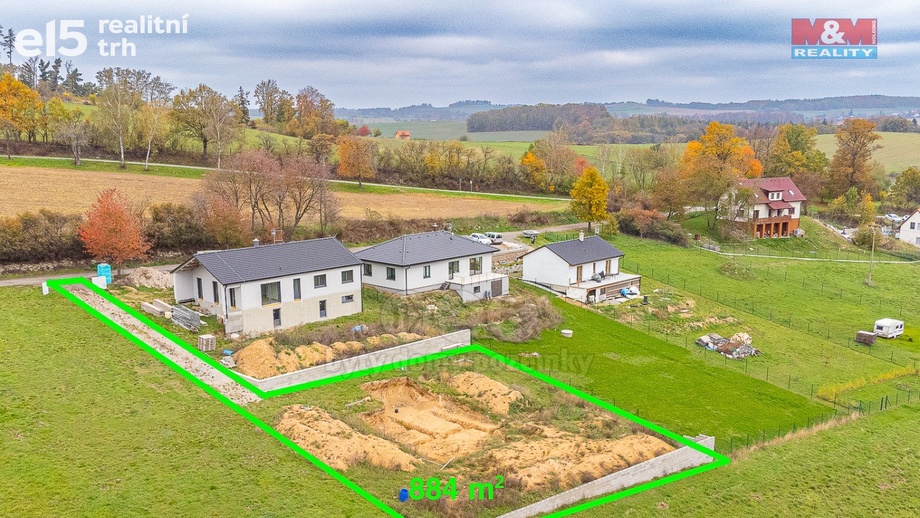 Prodej pozemky pro bydlení, 884 m² - Postupice