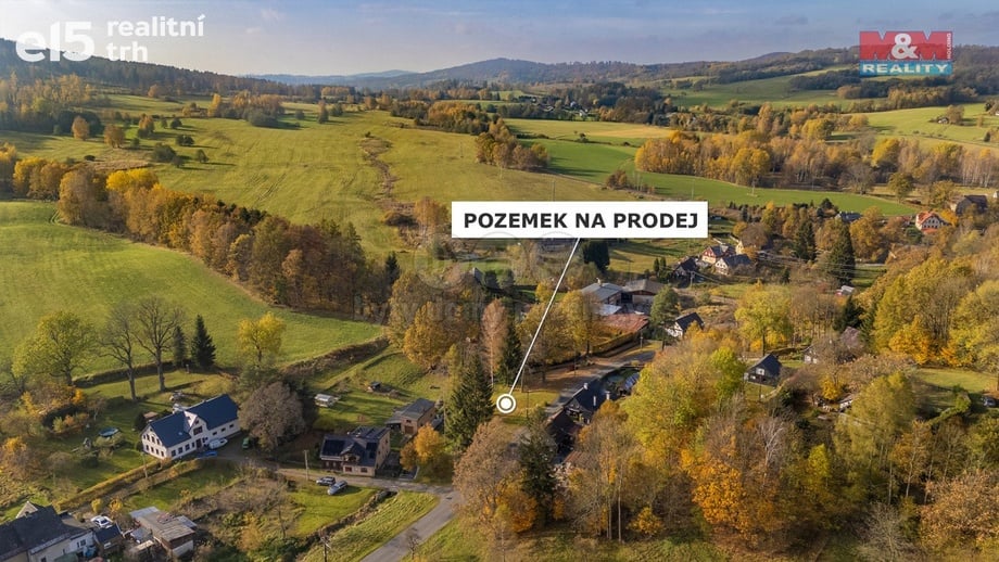 Prodej stavebního pozemku 1 154 m², Staré Křečany