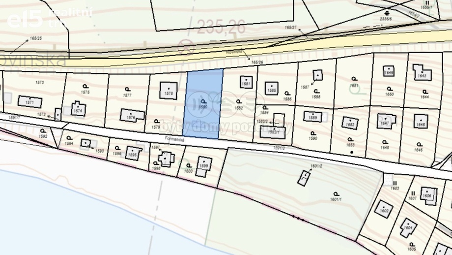 Prodej stavebního pozemku 589 m², Hlásná Třebaň
