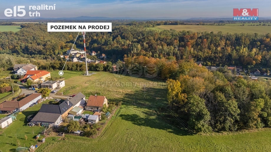 Prodej pozemky pro bydlení, 1 160 m² - Niměřice - Horní Cetno