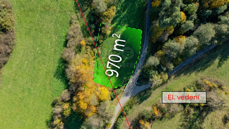 Prodej komerčního pozemku 970 m², Zděchov