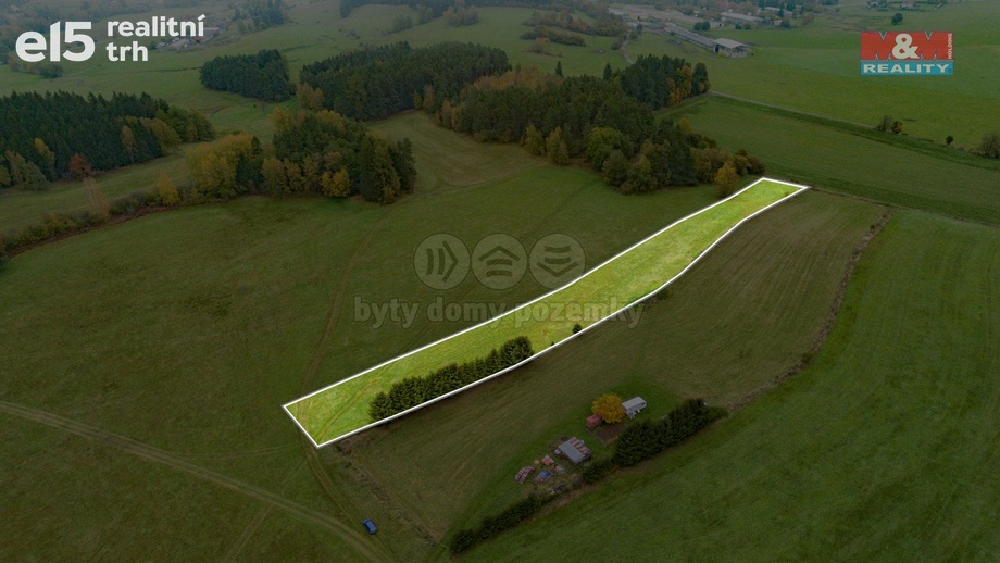 Prodej pozemky - trvalý travní porost, 5 959 m² - Zdíkov - Masákova Lhota