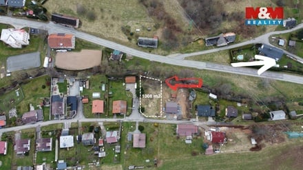 Prodej stavebního pozemku 1 008 m², Těchonín