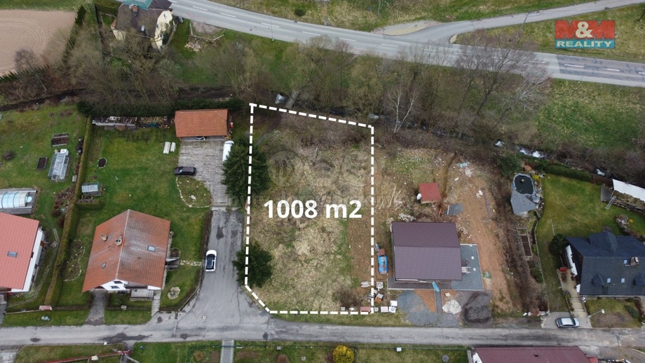 Prodej stavebního pozemku 1 008 m², Těchonín
