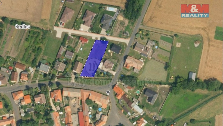 Prodej pozemky pro bydlení, 1 076 m² - Sedlec