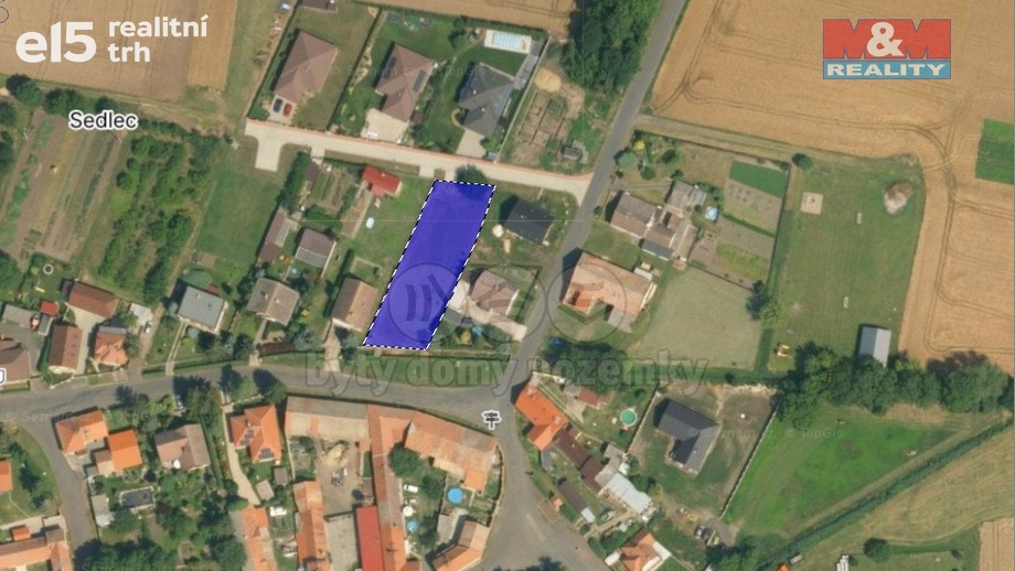 Prodej pozemky pro bydlení, 1 076 m² - Sedlec