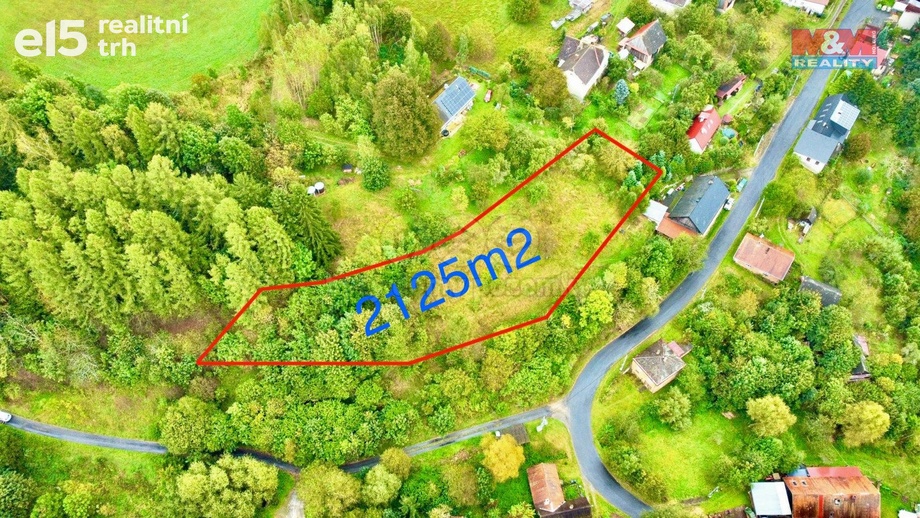Prodej pozemky pro bydlení, 2 125 m² - Štíty - Crhov