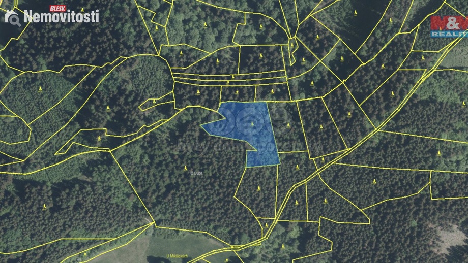 Prodej lesa 5 438 m², Lužná