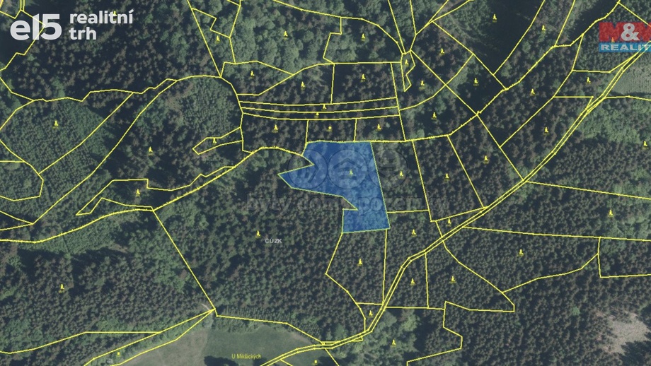 Prodej lesy, 5 438 m² - Lužná