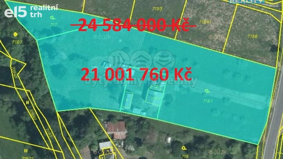 Prodej pozemky pro bydlení, 7 024 m² - Štěnovice