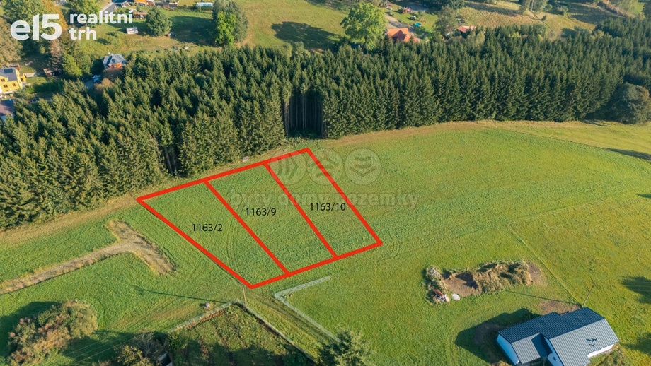 Prodej pozemky pro bydlení, 1 000 m² - Krásná