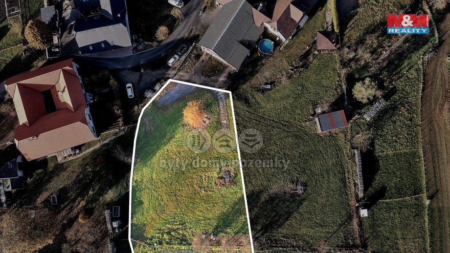 Prodej pozemky pro bydlení, 1 827 m² - Kamenec u Poličky