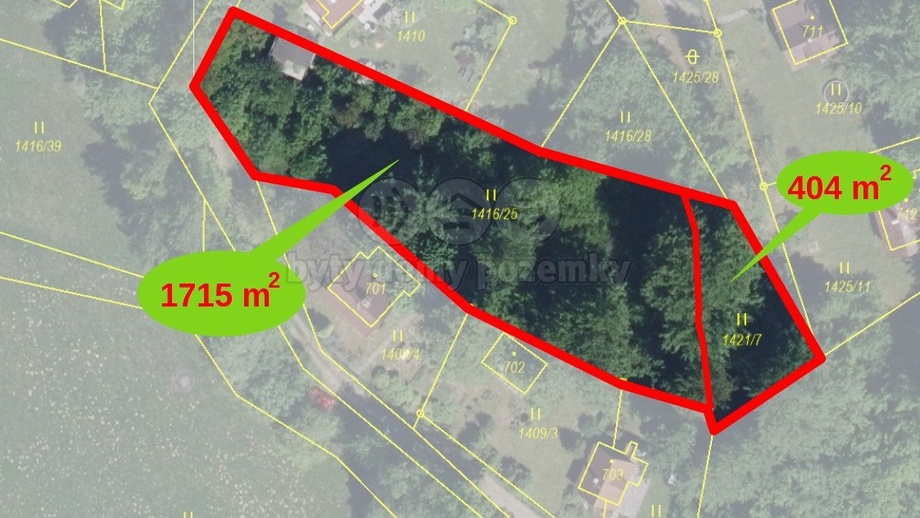 Prodej ostatní pozemky, 2 119 m² - Nýdek