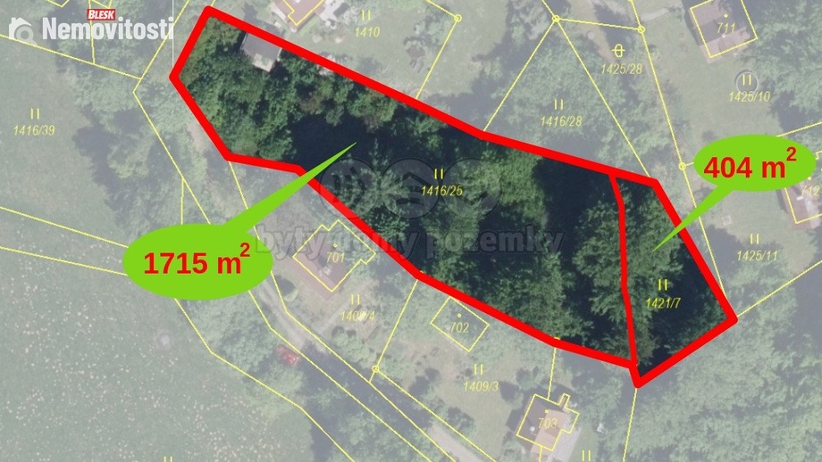 Prodej specifického pozemku 2 119 m², Nýdek