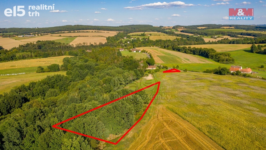 Prodej louky 6 183 m², Albrechtice nad Vltavou - Hladná