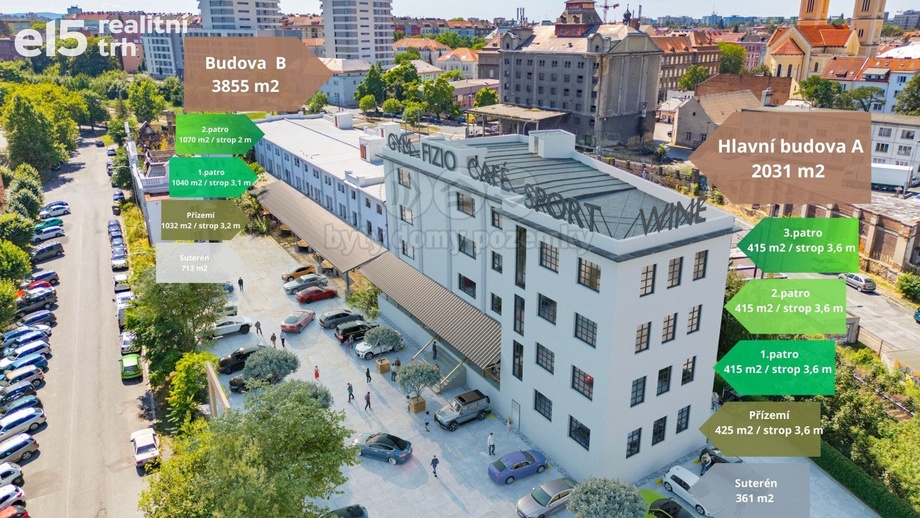 Pronájem obchodního prostoru 5 886 m², Plzeň 3