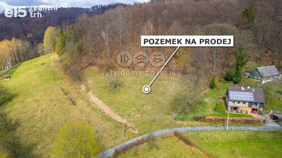 Prodej pozemky - trvalý travní porost, 1 730 m² - Liberec XVII-Kateřinky