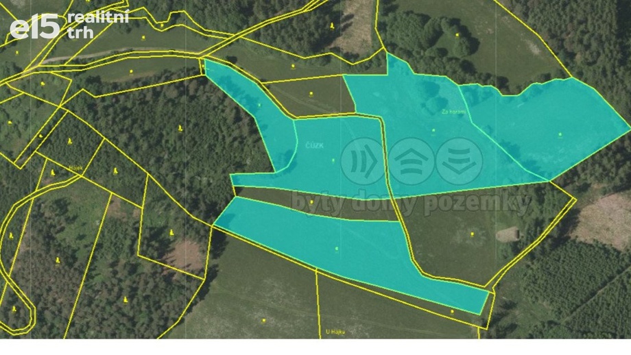 Prodej zemědělská půda, 55 426 m² - Strážov