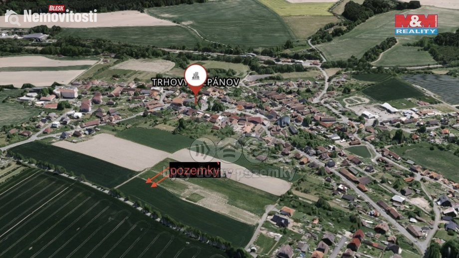 Prodej stavebního pozemku 1 021 m², Trhový Štěpánov
