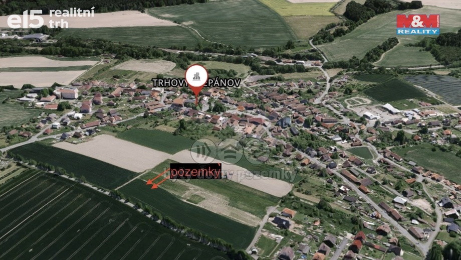 Prodej pozemky pro bydlení, 1 021 m² - Trhový Štěpánov