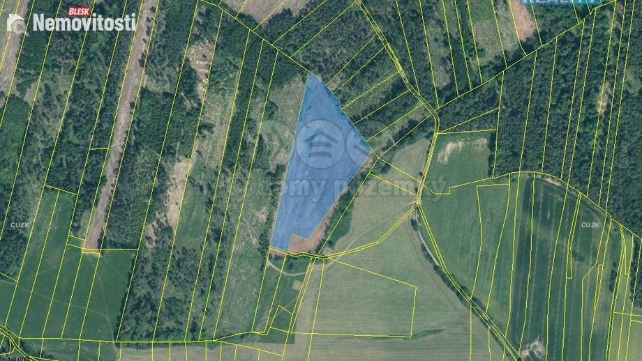 Prodej lesa 32 445 m², Jetětice