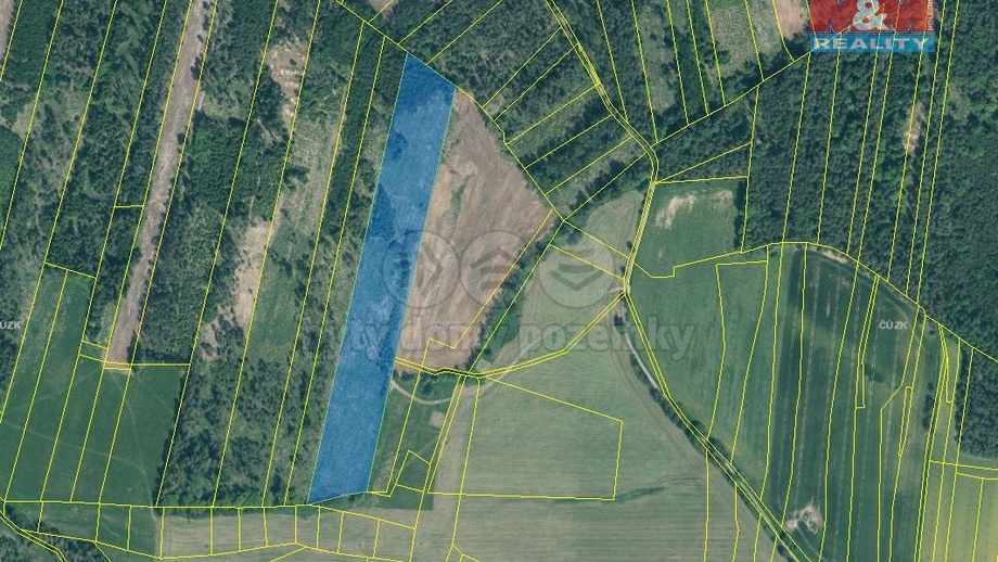 Prodej lesa 31 088 m², Jetětice