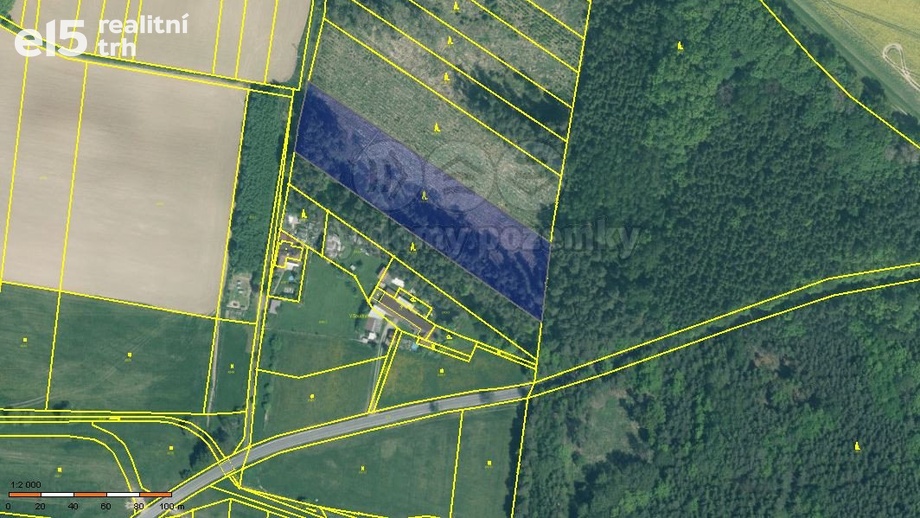 Prodej lesy, 7 675 m² - Stehlovice