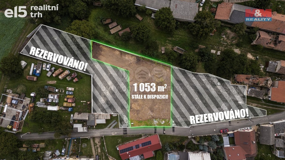 Prodej pozemky pro bydlení, 1 053 m² - Jizerní Vtelno