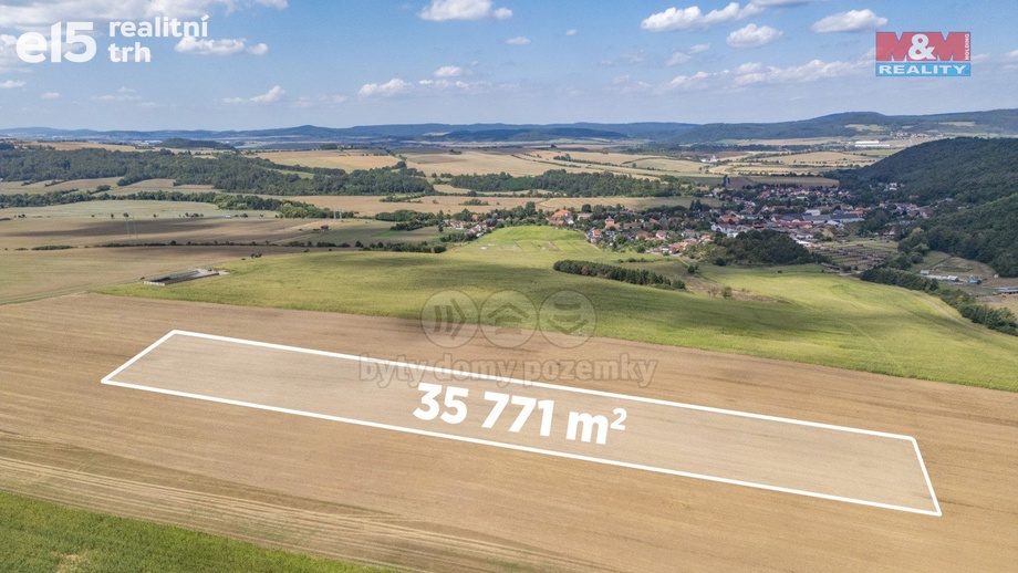 Prodej zemědělská půda, 35 771 m² - Libomyšl