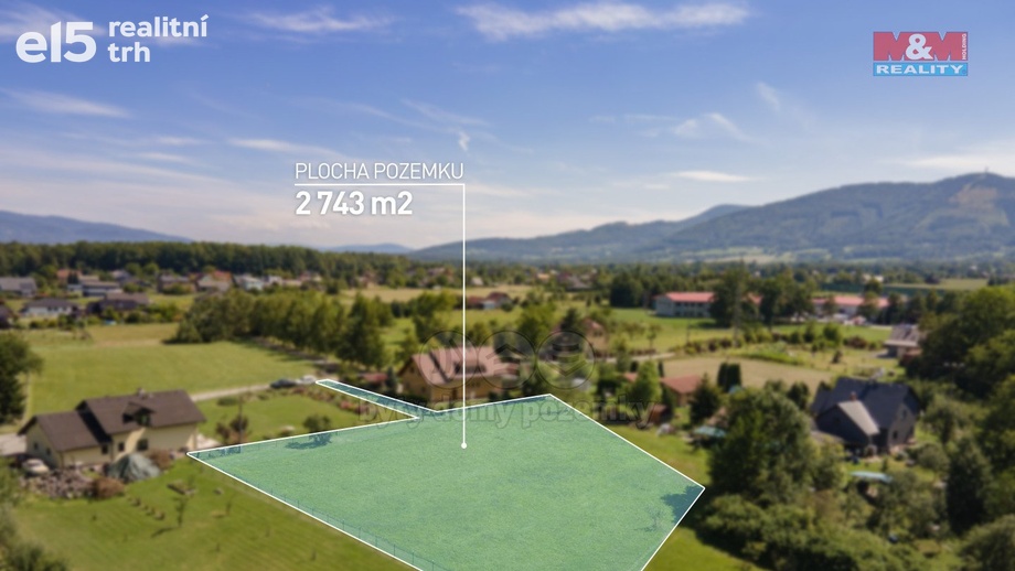 Prodej pozemky pro bydlení, 2 743 m² - Třinec - Nebory