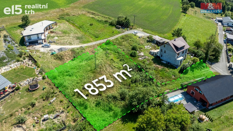 Prodej pozemky pro bydlení, 1 853 m² - Kateřinice