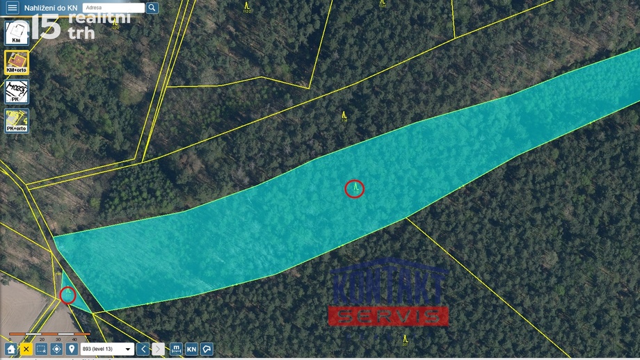 Prodej lesa 100 105 m², Bítouchov