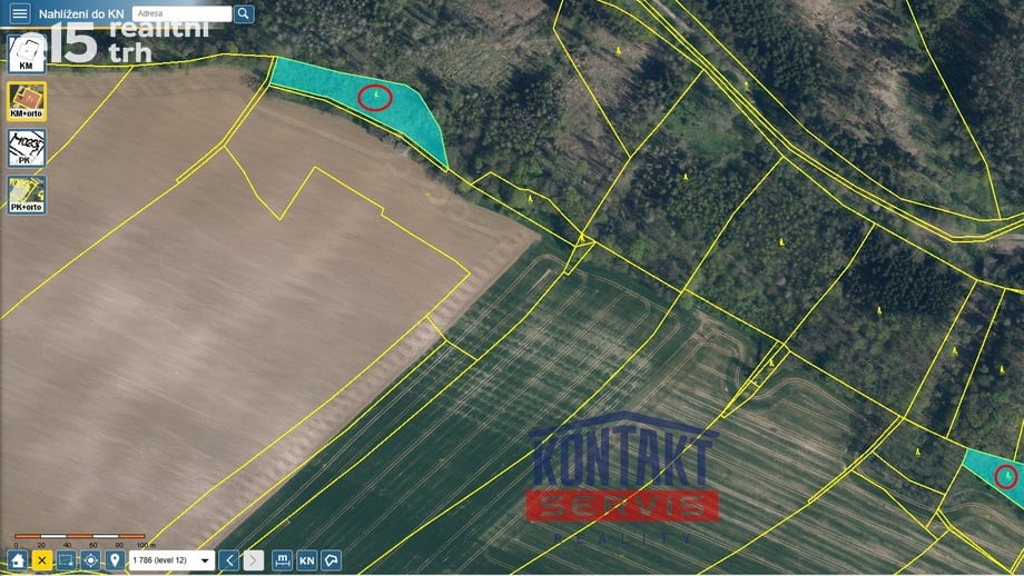 Prodej lesa 5 589 m², Bukovno - Líny