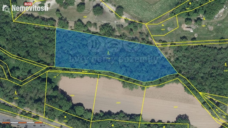 Prodej lesa 6 203 m², Lipno - Lipenec
