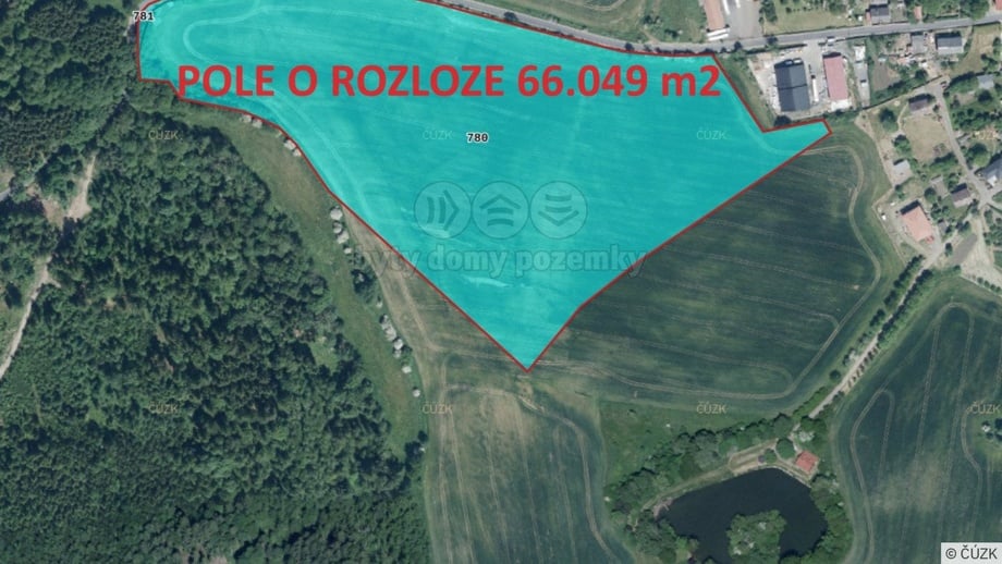 Prodej pole 66 049 m², Šemnice