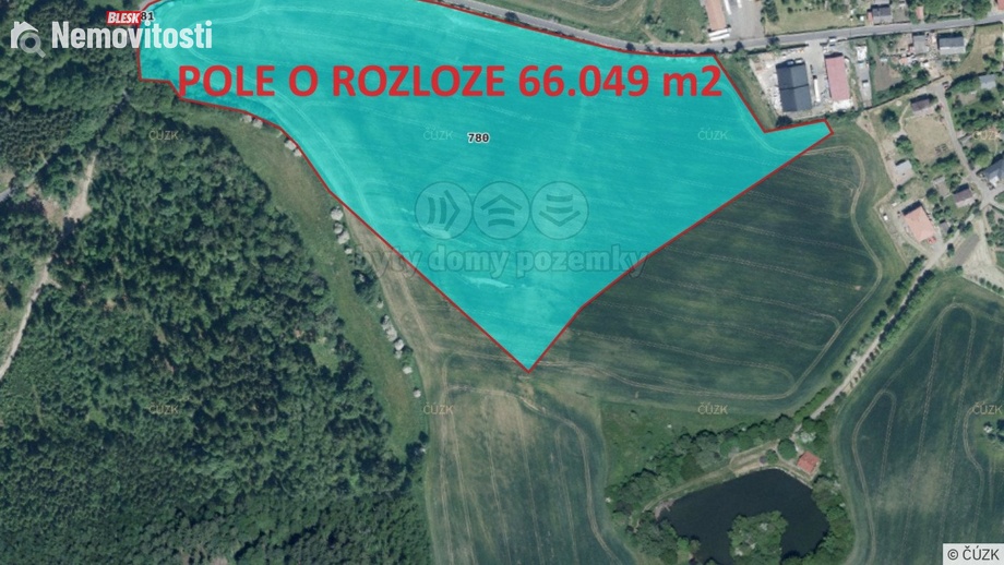 Prodej pole 66 049 m², Šemnice
