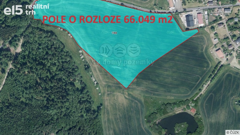 Prodej pole 66 049 m², Šemnice