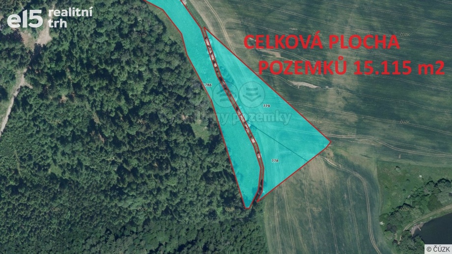 Prodej louky 15 115 m², Šemnice