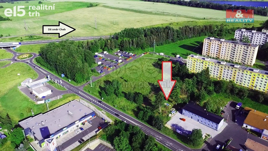 Pronájem pozemky pro komerční výstavbu, 2 821 m² - Sokolov