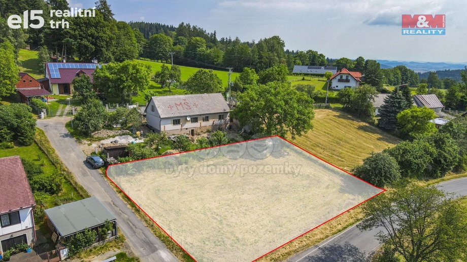 Prodej pozemky pro bydlení, 919 m² - Sušice - Vrabcov