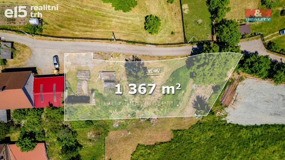 Prodej pozemky pro bydlení, 1 367 m² - Chlum