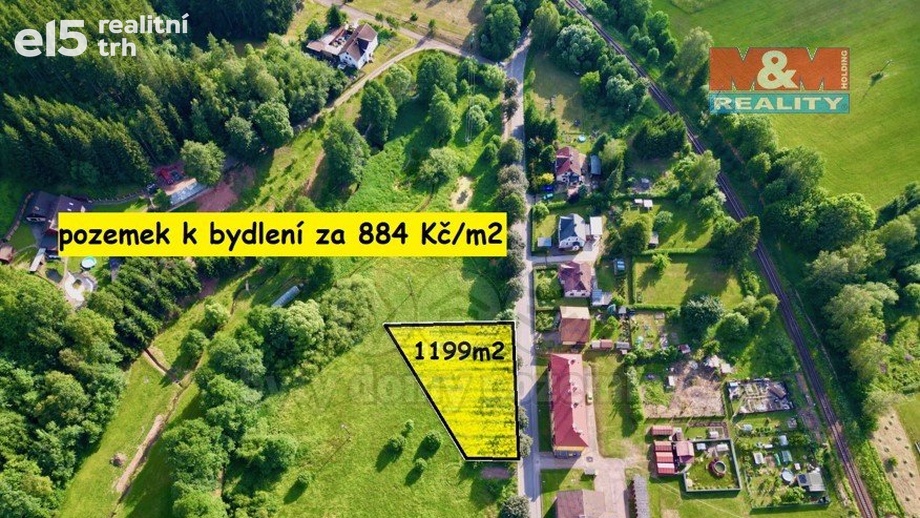 Prodej pozemky pro bydlení, 1 199 m² - Meziměstí