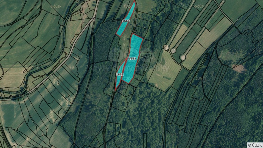 Prodej pozemky - trvalý travní porost, 23 872 m² - Poleň