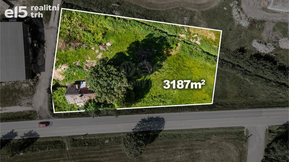 Prodej pozemky pro komerční výstavbu, 3 187 m² - Líšnice