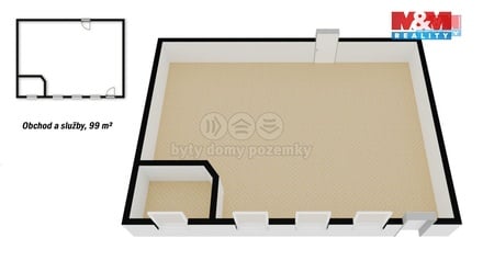 Pronájem obchodního prostoru 99 m², Valašské Meziříčí